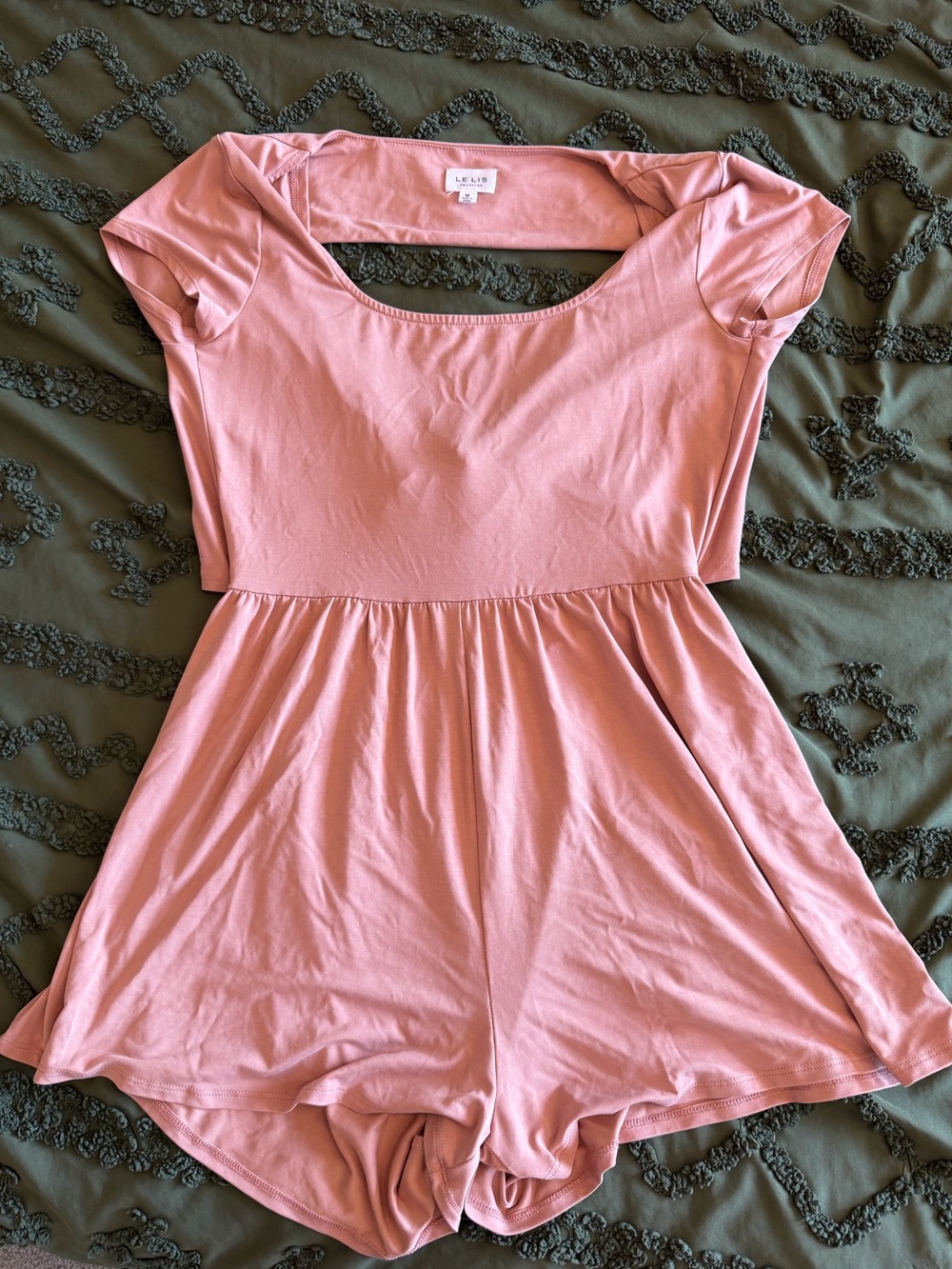 Pink cutout romper